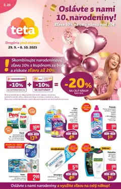 Náhľad Teta drogerie letáku platného od 29.09.2025