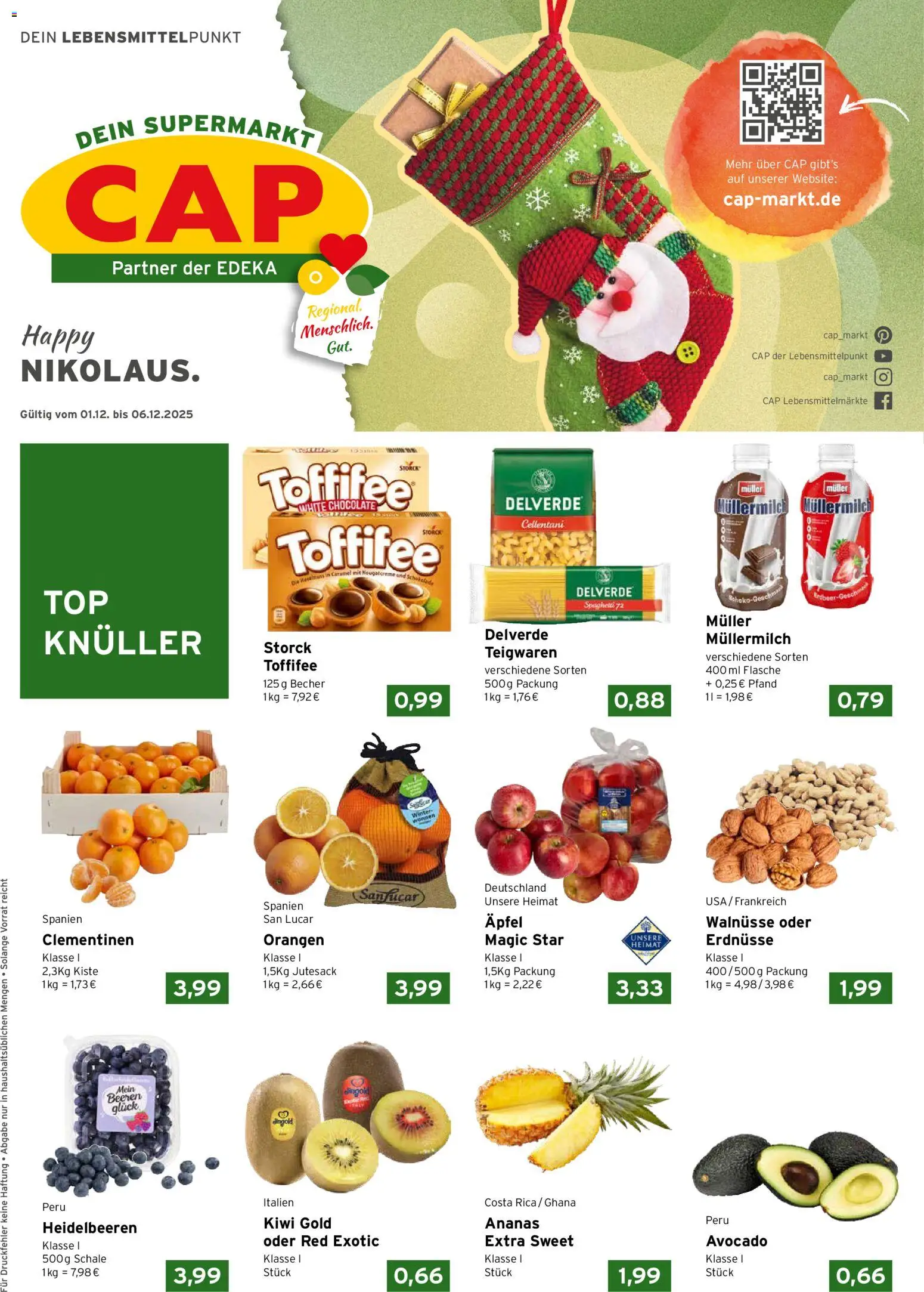 Vorschau von dem Prospekt des Geschäftes CAP Markt, gültig ab dem 01.12.2025
