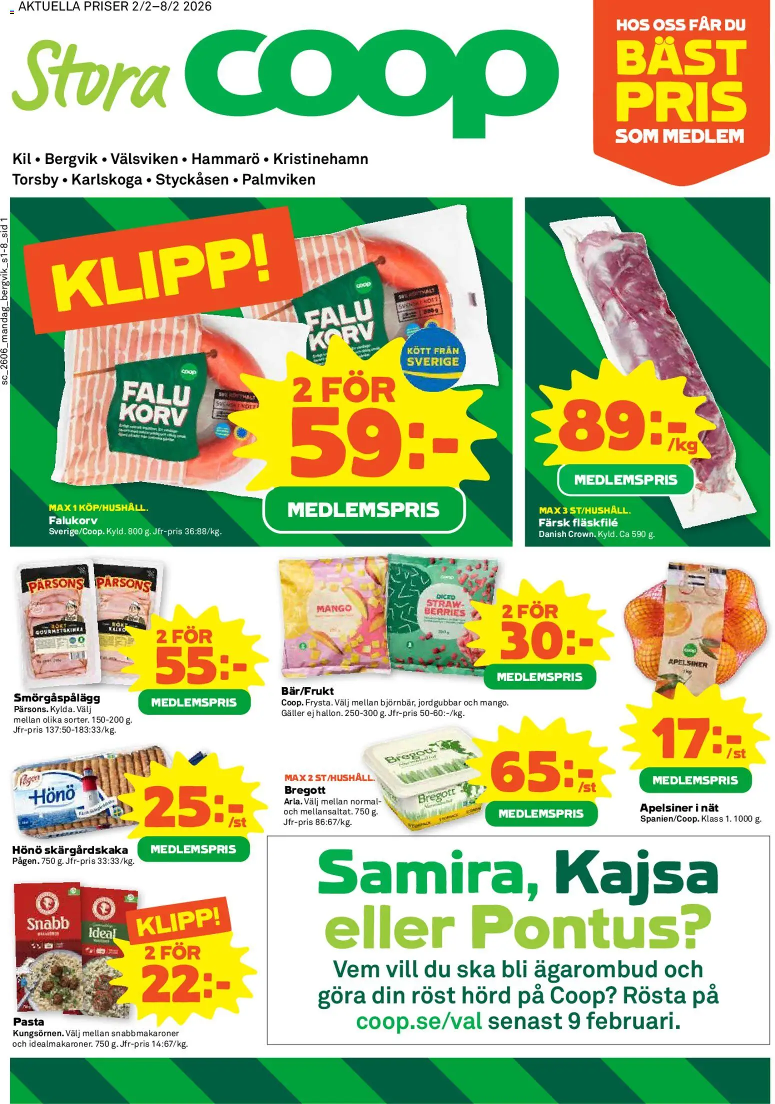 Förhandsgranska reklamblad Aktuella reklamblad Stora Coop från butik Stora Coop gäller från 02/02/2026