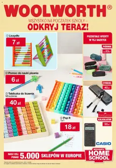 Pogląd gazetki "Powrót do szkoły" ze sklepu Woolworth ważnej od 22.08.2025