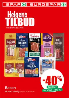 Forhåndsvis Helgens Tilbud fra butikk Spar gyldig fra 25/09/2025