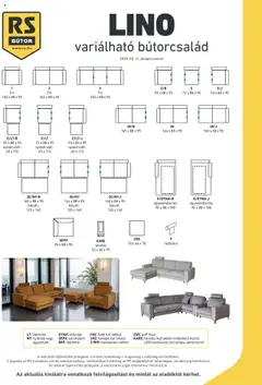 RS Bútor - Lino elemjegyzék megtekintése, amely érvényes 2025.02.14.-től