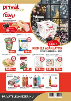 PRIVÁT - Aktuális szórólap MAX megtekintése, amely érvényes 2025.12.11.-től