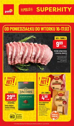 Pogląd gazetki "POLOmarket gazetka - Super Hity" ze sklepu POLOmarket ważnej od 16.03.2026