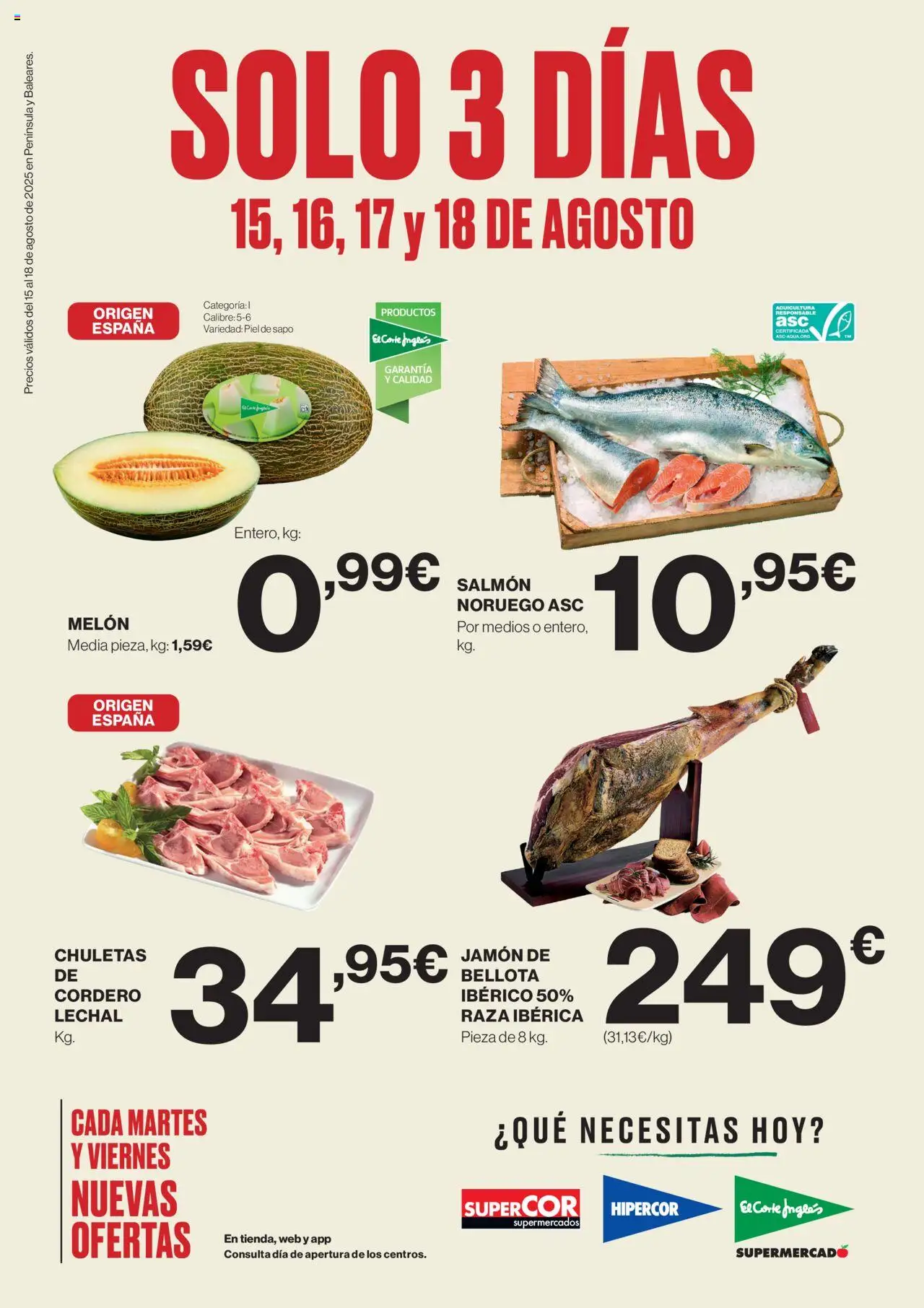 El Corte Inglés Ofertas 15/08 - 18/08/2025 (folleto)