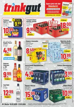 Vorschau von dem Prospekt des Geschäftes Trinkgut, gültig ab dem 16.02.2026