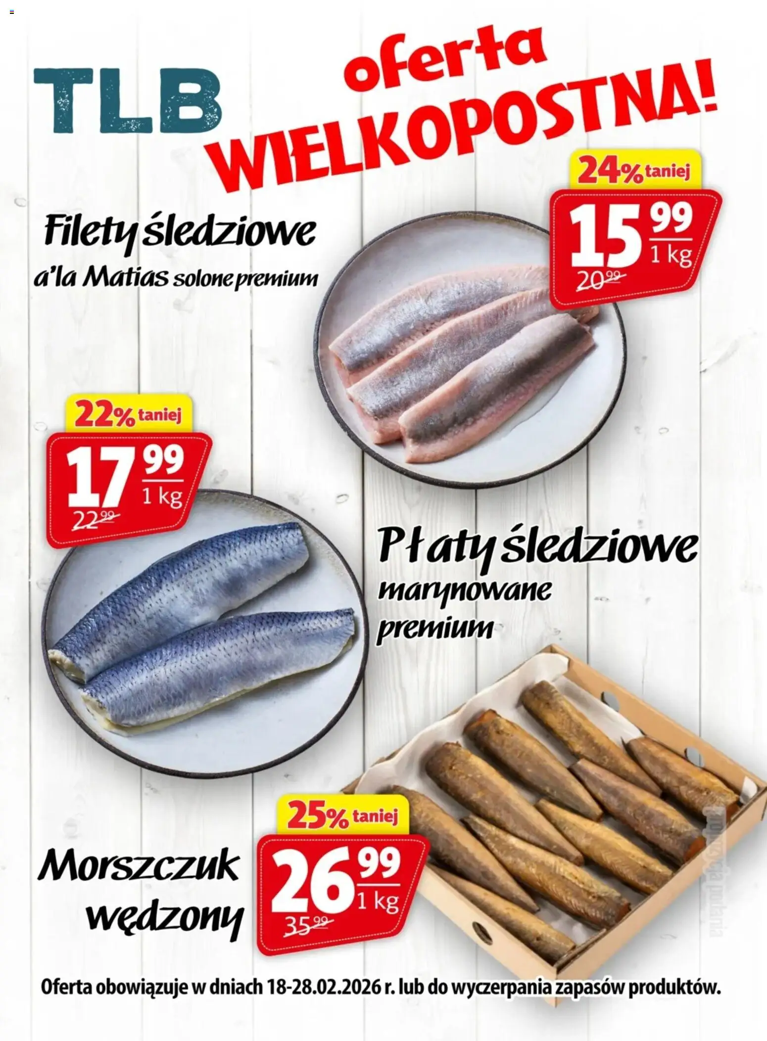 Pogląd gazetki "Promocja - Ryby Tlb" ze sklepu Prim Market ważnej od 18.02.2026