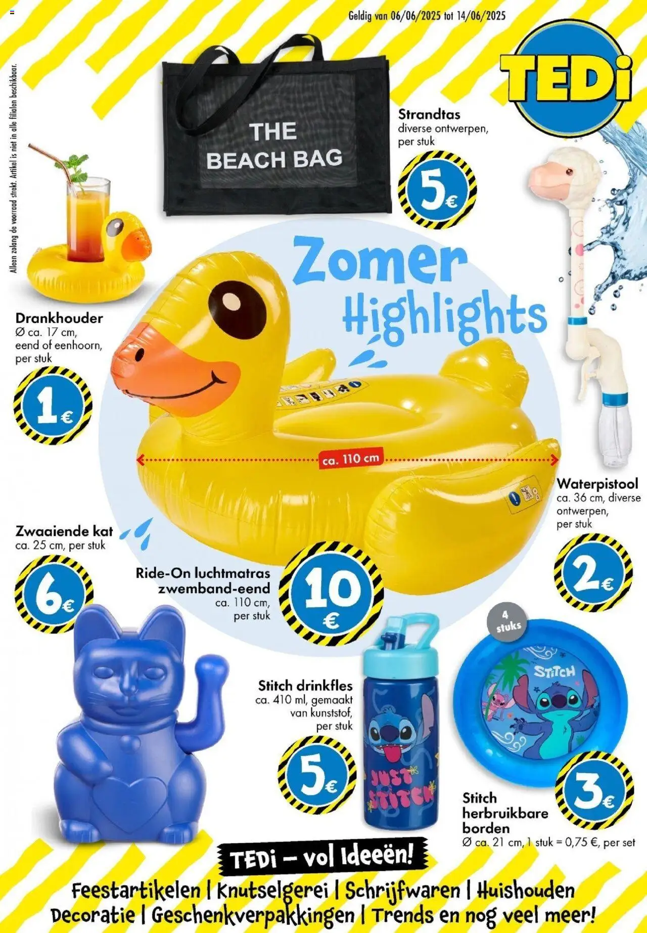 TEDi shop TEDi folder tot 14.06.2025 geldig vanaf 04/06/2025 - Paginanummer 1