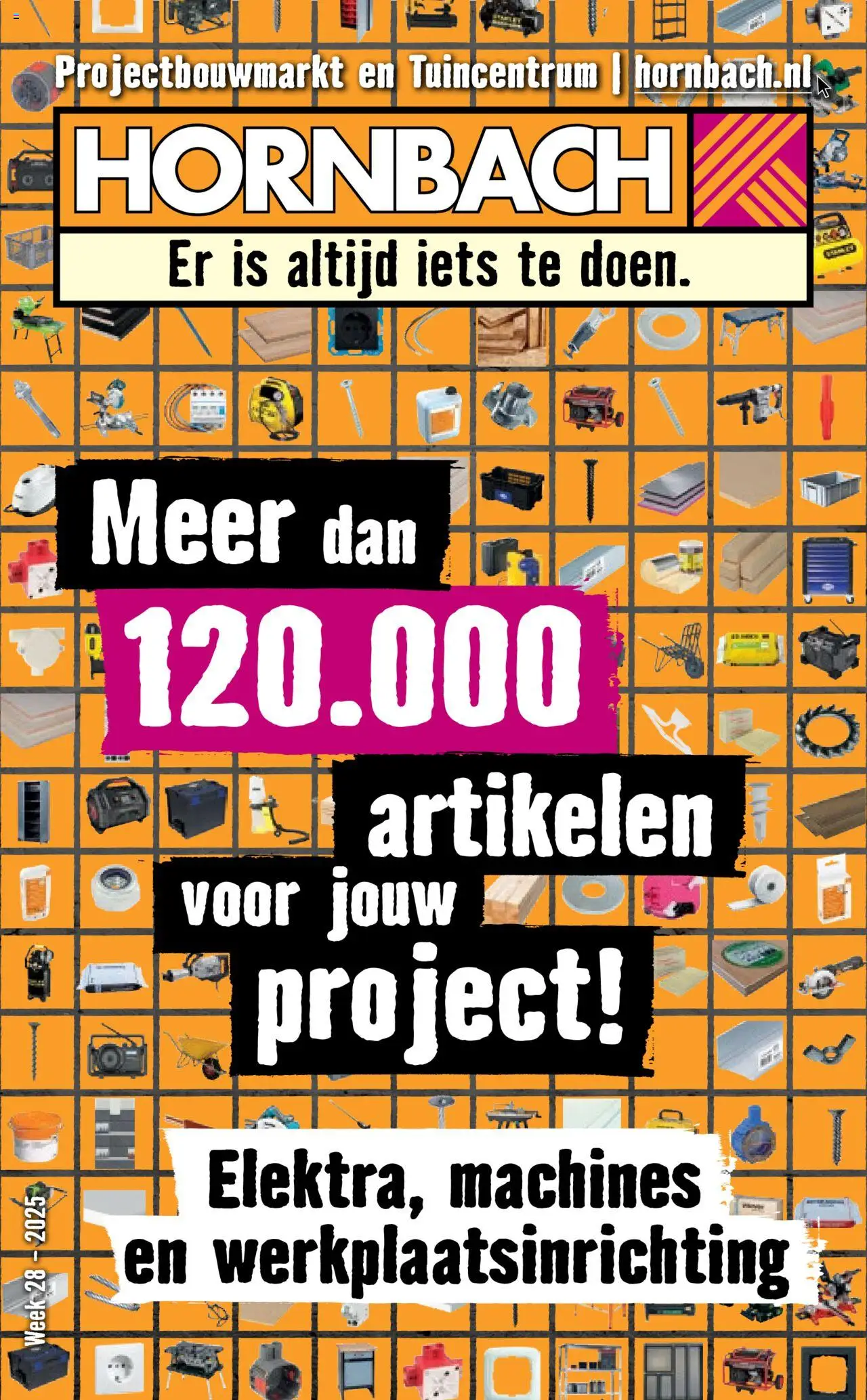 Hornbach shop Folder - elektra - machines - werkplaats geldig vanaf 21-07-2025 - Paginanummer 1