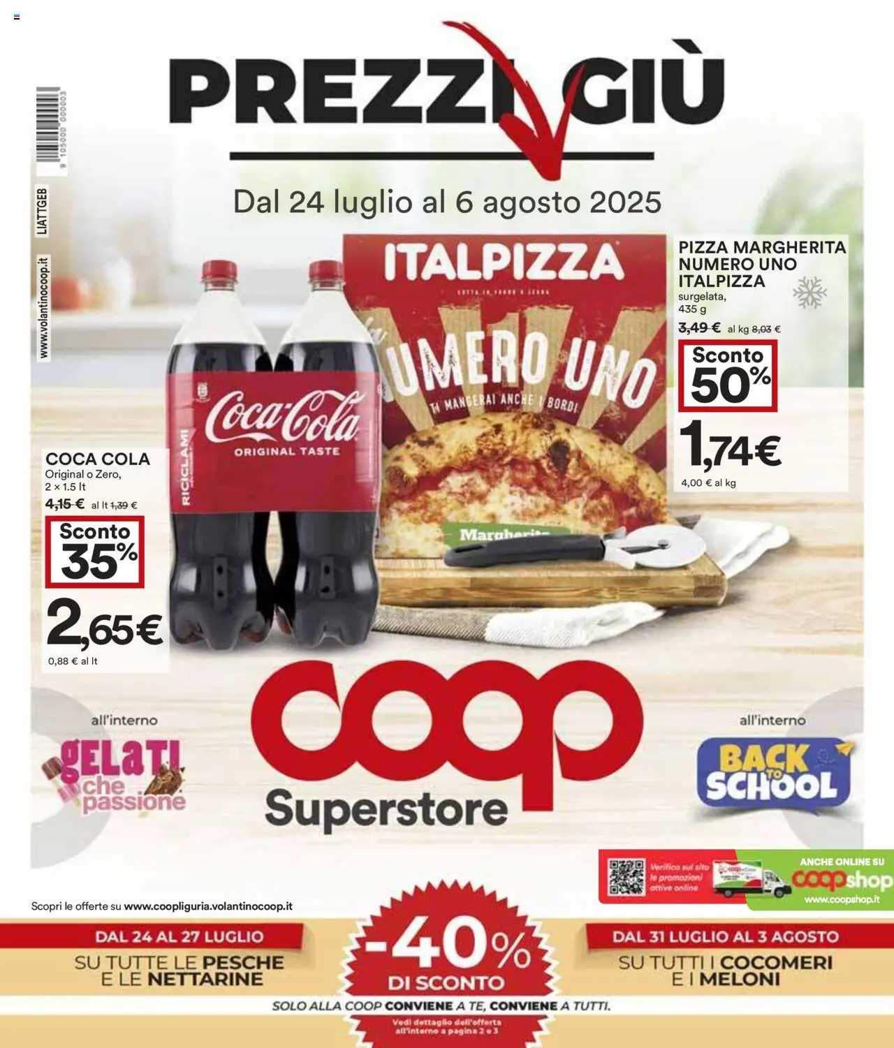 Volantino COOP valido da 24/07/2025 numero di pagina 1