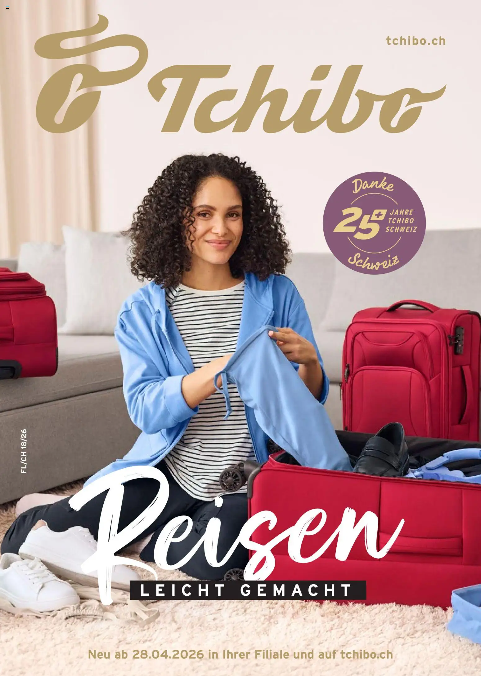 Vorschau des Merkblatts Tchibo aktionen Reisen leicht gemacht vom Shop Tchibo gültig von 28.04.2026 bis 