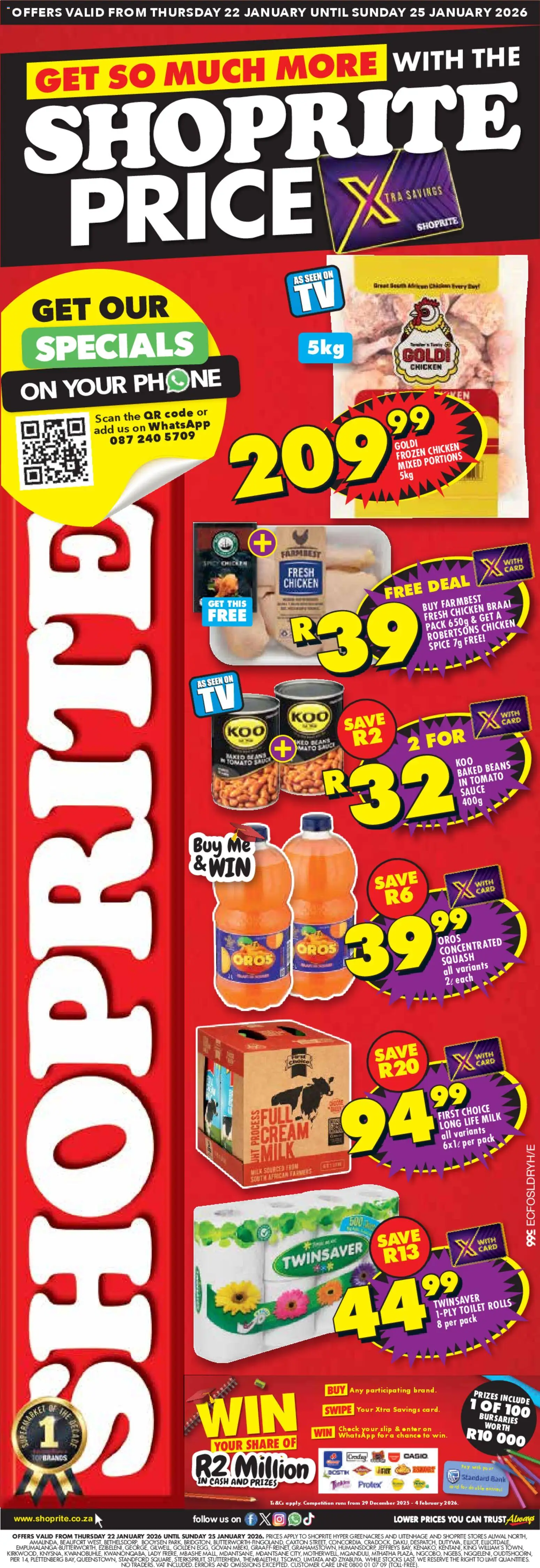 Preview of Shoprite flyer valid from 22/01/2026
