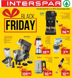Pregled letka Katalog Black Friday trgovine Interspar vrijedi od 26.11.2025