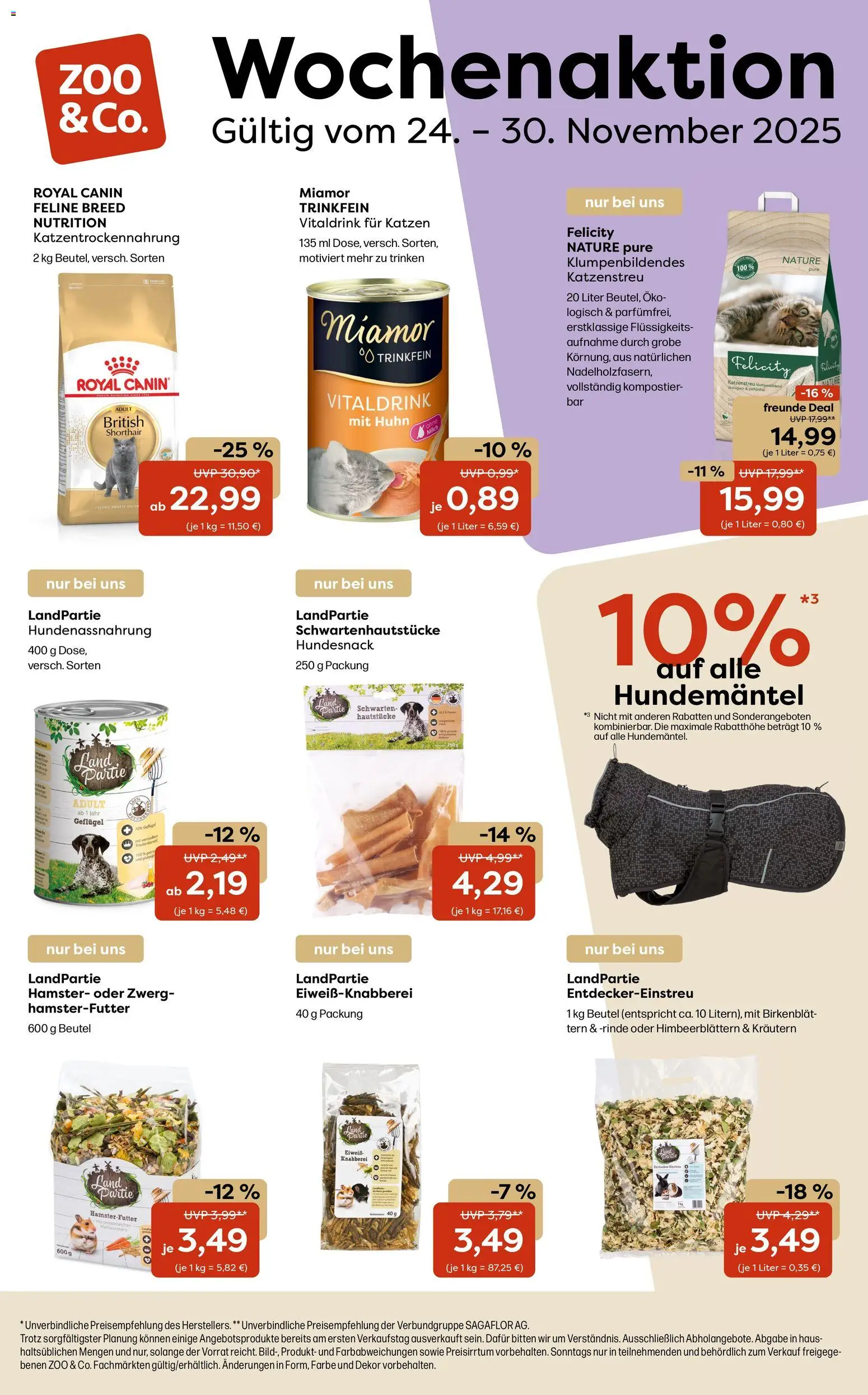Vorschau von dem Prospekt des Geschäftes Zoo & co, gültig ab dem 24.11.2025