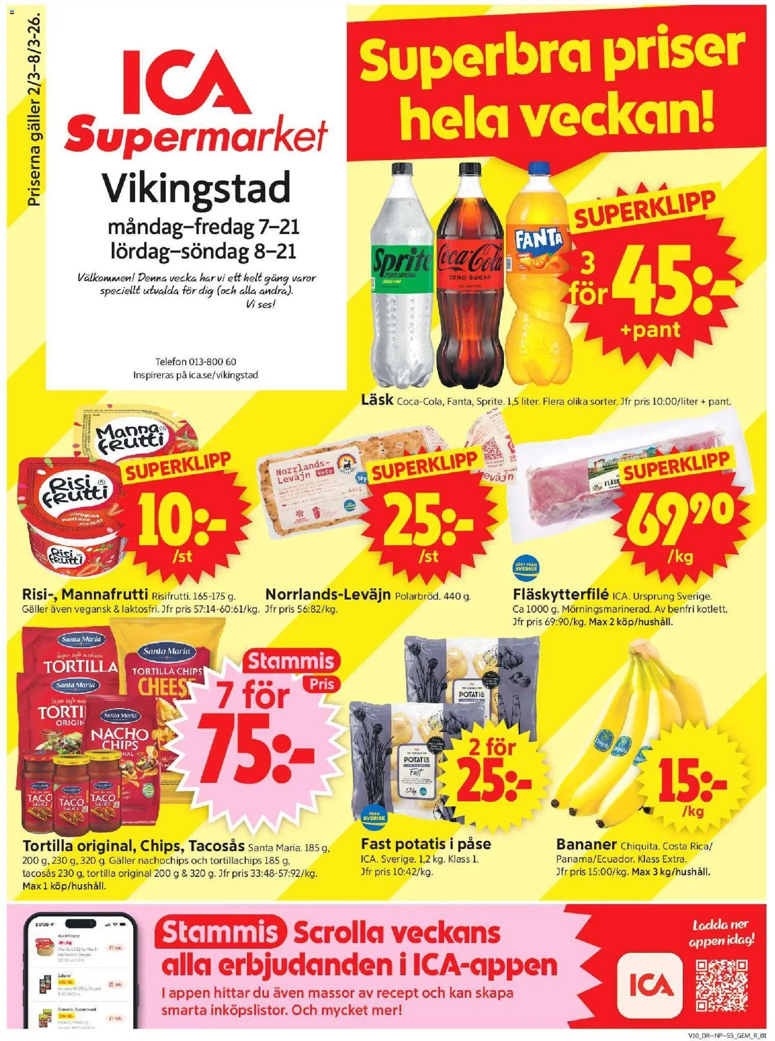 Förhandsgranska reklamblad Vikingstad från butik ICA Supermarket gäller från 02/03/2026