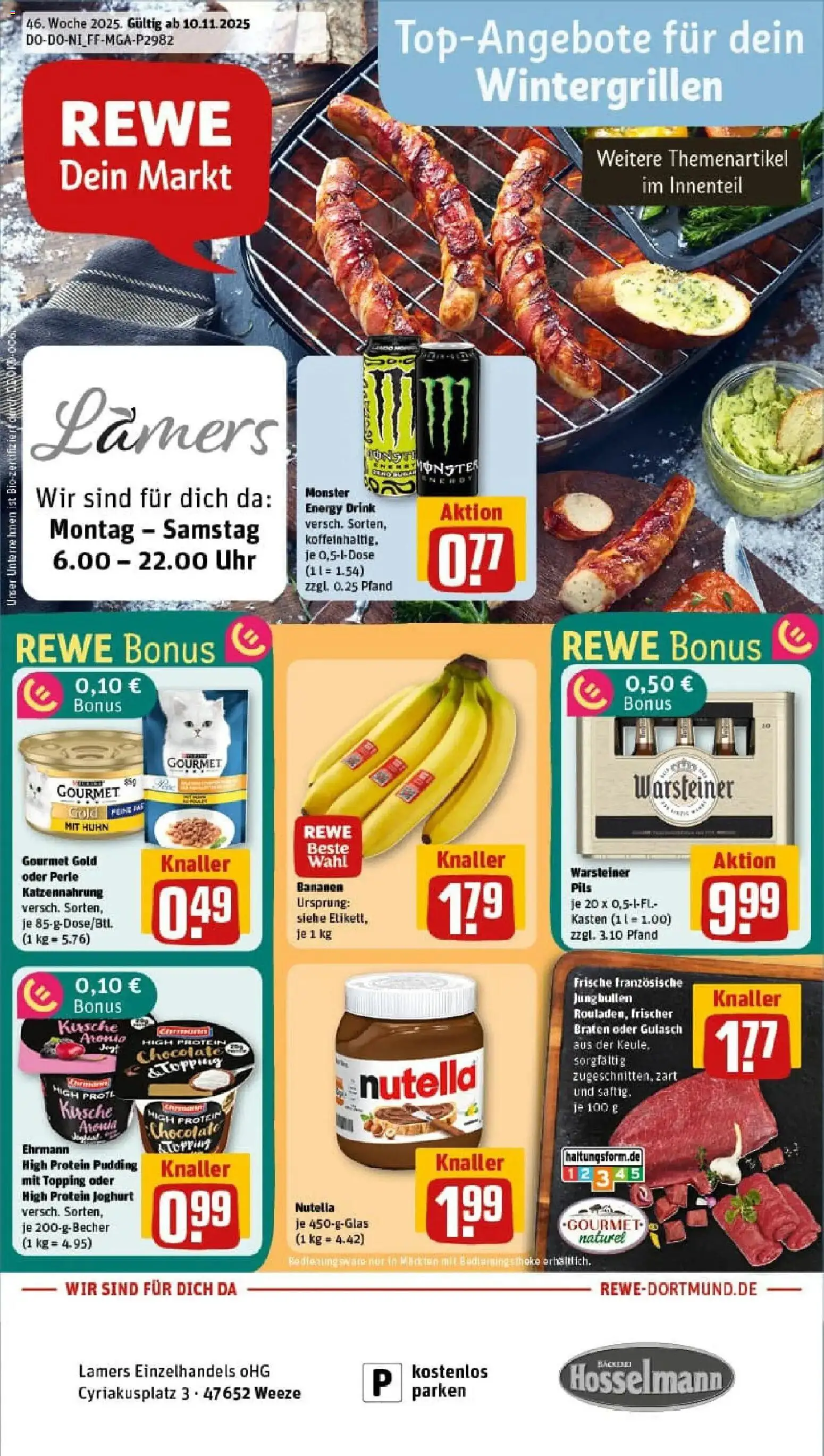 Vorschau von dem Prospekt des Geschäftes Rewe, gültig ab dem 10.11.2025