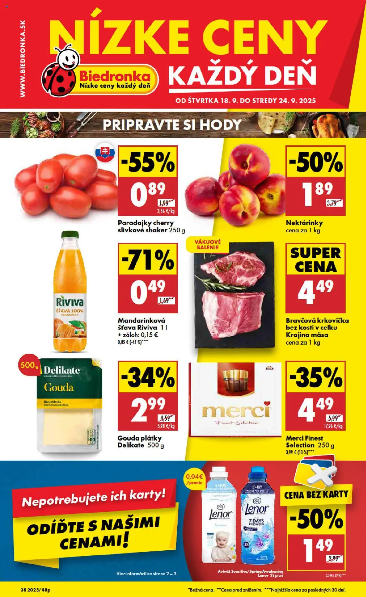 Biedronka Leták (18.09. - 24.09.2025) - Akčná ponuka