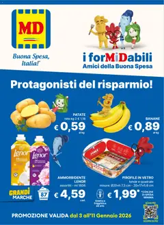 Anteprima dell'opuscolo Volantino Mantova dal negozio MD Discount valido da 03/01/2026