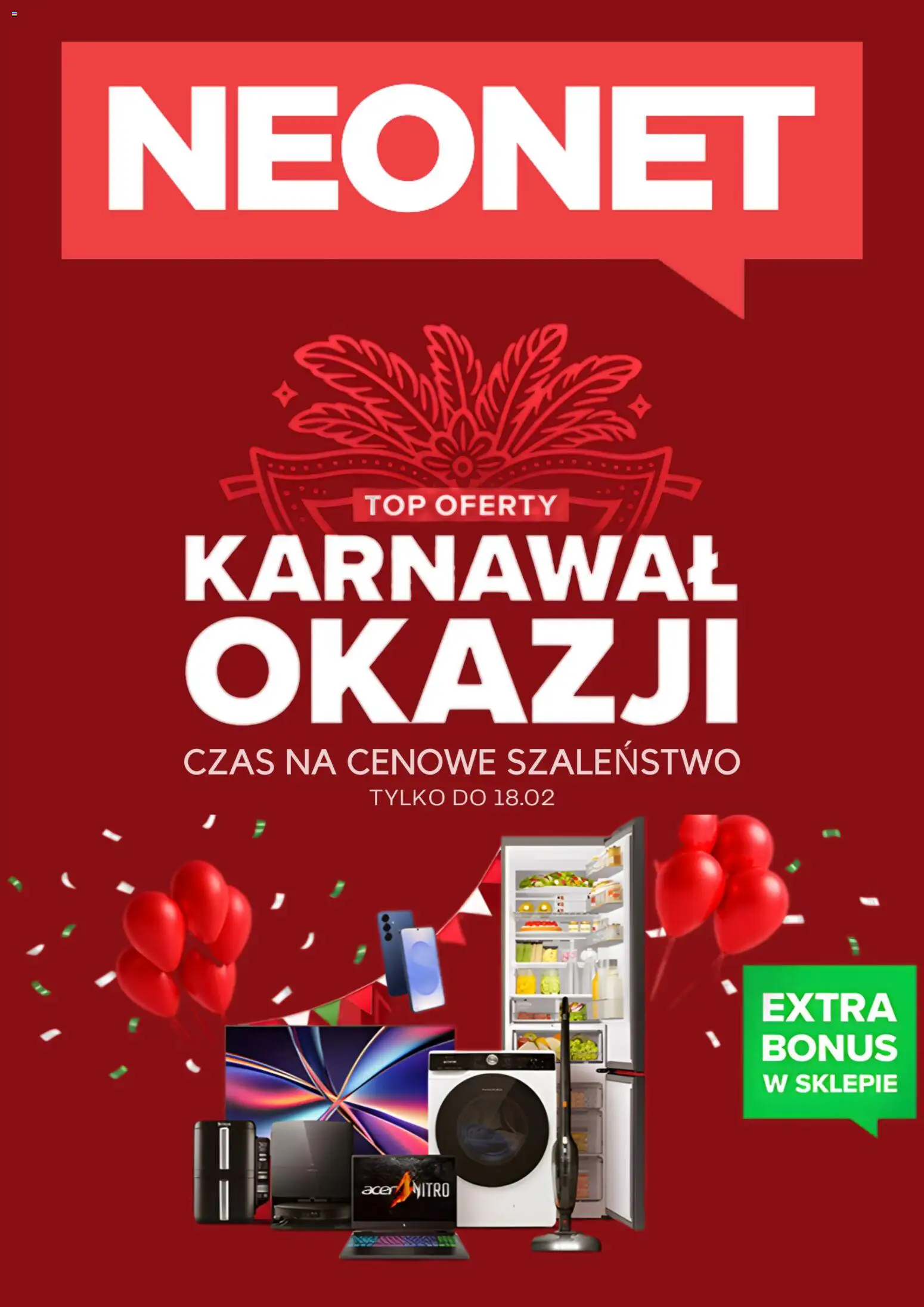 Pogląd gazetki "Promocje" ze sklepu Neonet ważnej od 22.01.2026 - Top