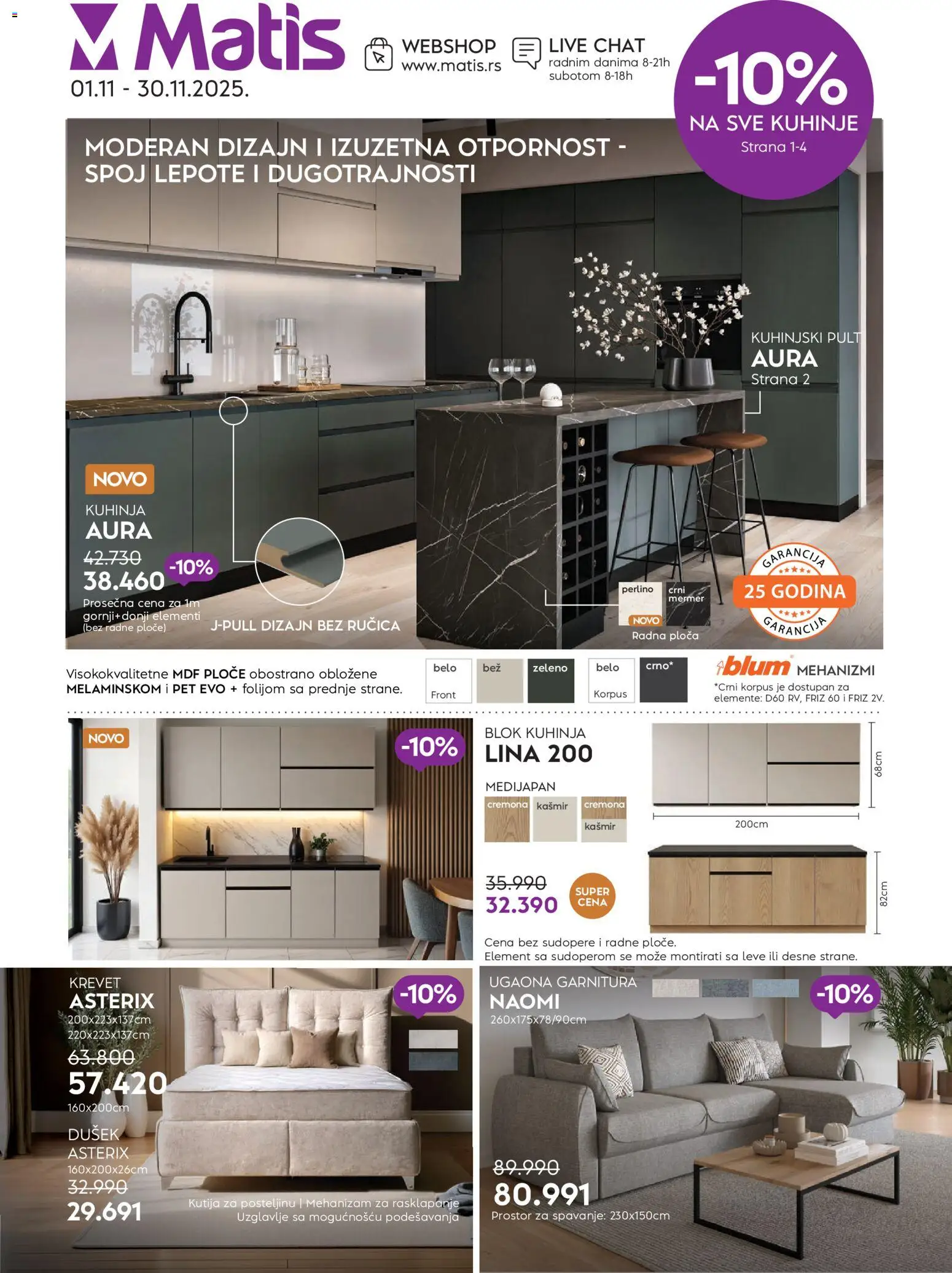Pregled Matis kataloga - važi od 01.11.2025