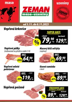 Náhled nabídky: Prodejny Zeman Leták platný od 03.11.2025