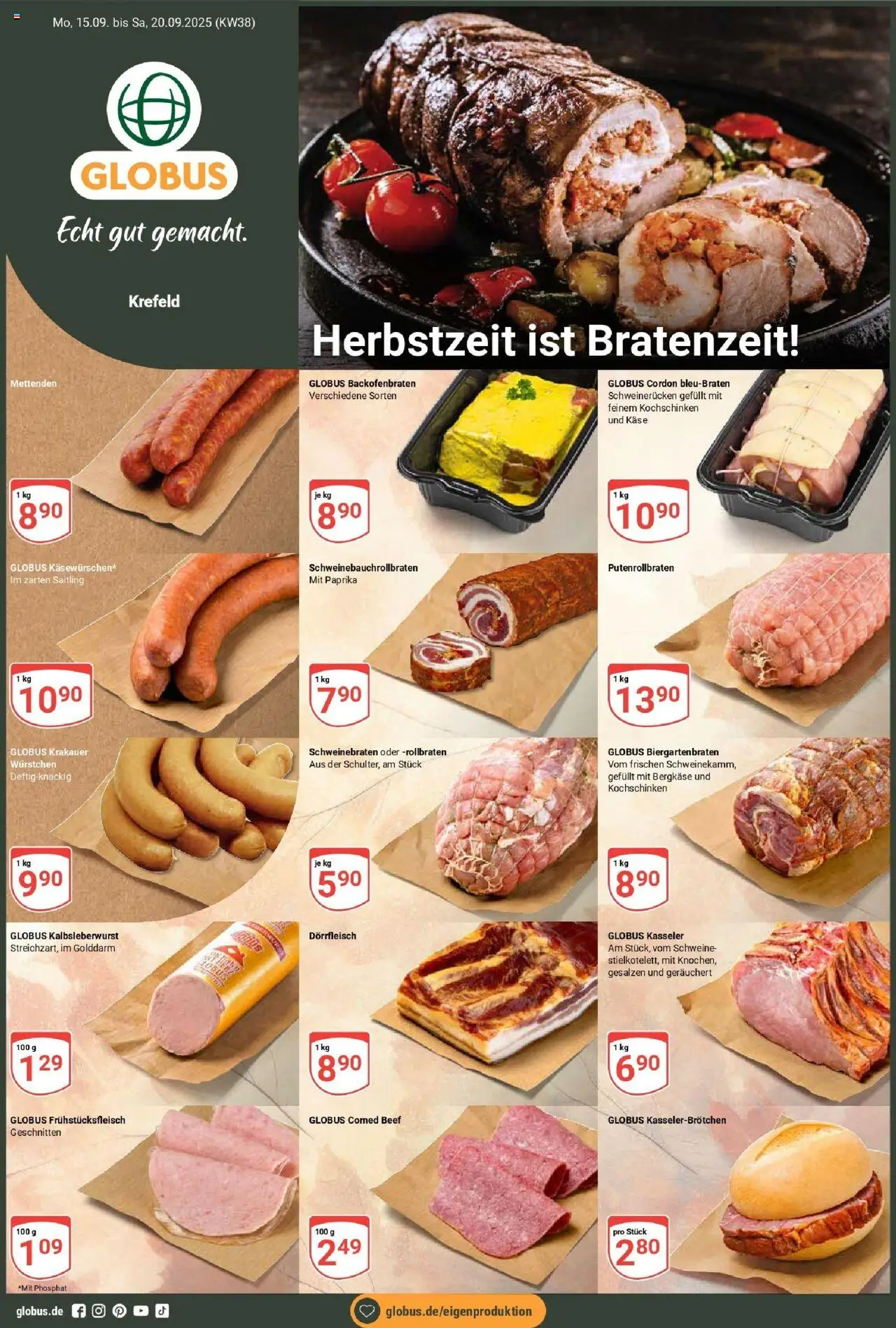 Globus Prospekt ab Montag 14.09.2025 > Prospekt Krefeld	