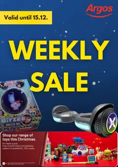 Preview of Argos Weekly offers valid from 09/12/2025