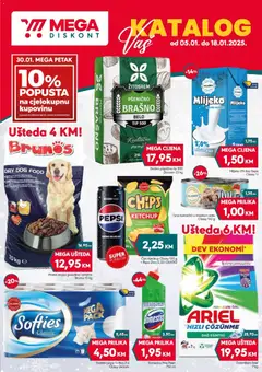 Pregled letka Katalog trgovine Mega Diskont vrijedi od 2026.01.05