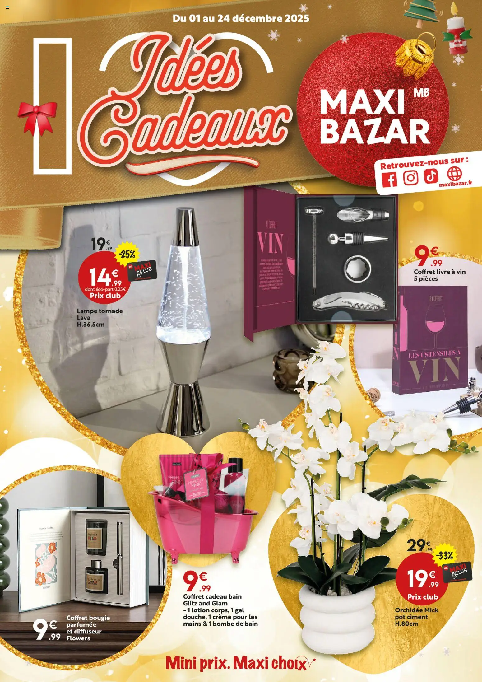 Prévisualisation de Catalogue du magasin Maxi Bazar formulaire valide 01/12/2025