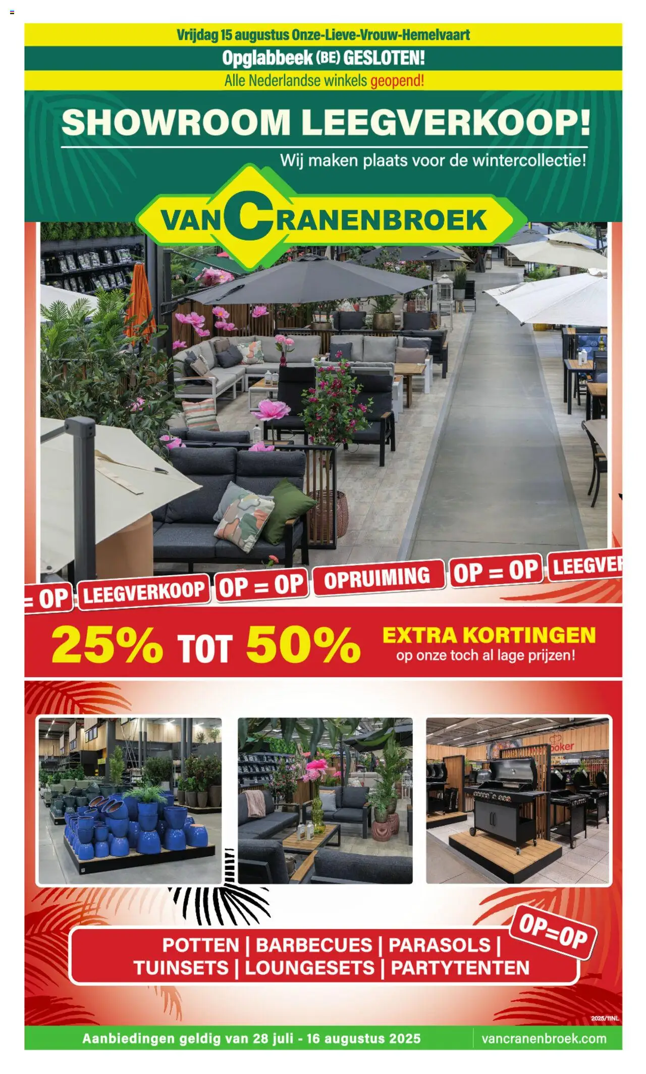 Van Cranenbroek shop Folder geldig vanaf 28-07-2025 - Paginanummer 1
