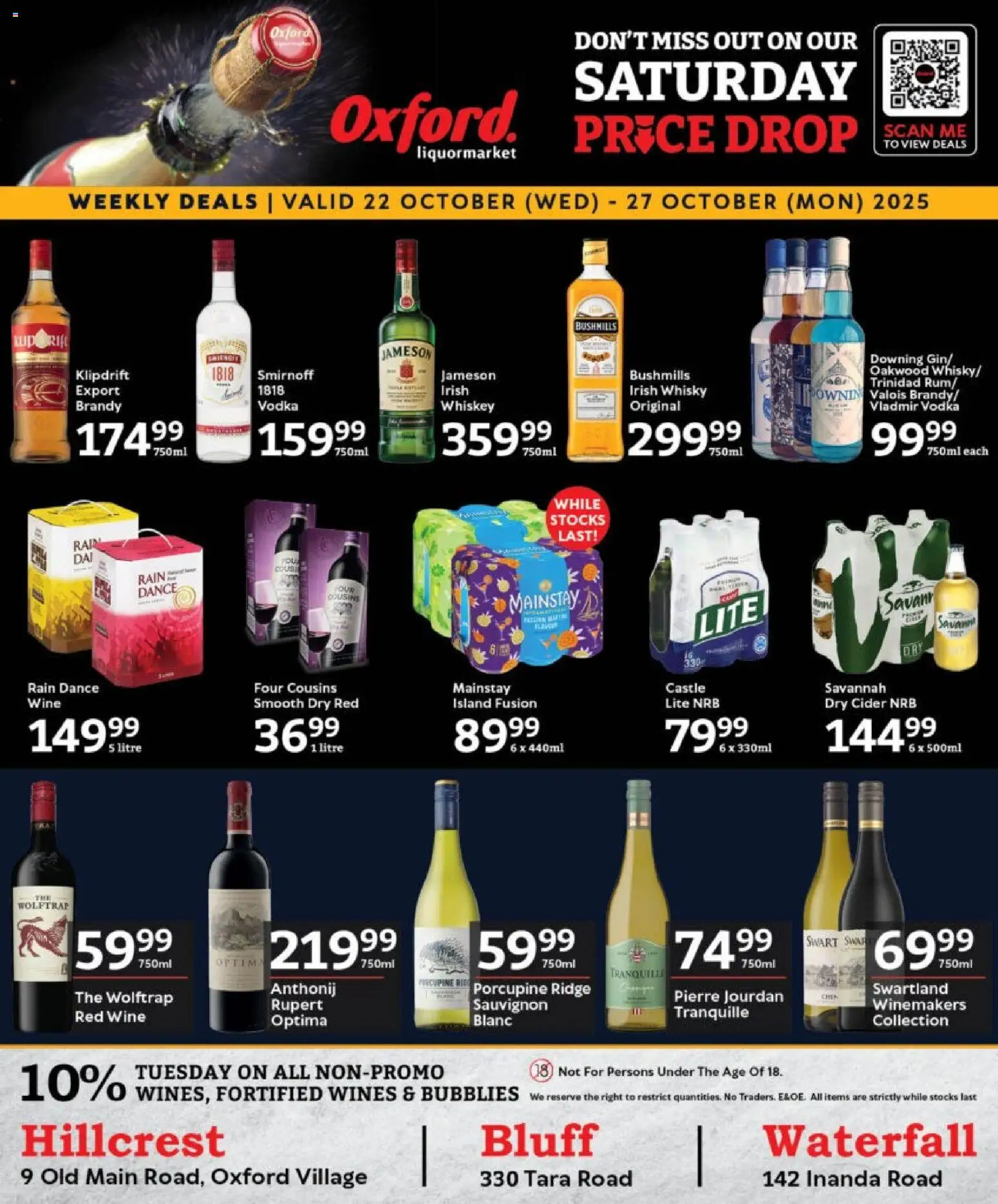 Oxford Freshmarket Liquormarket Deals from 22/10 - 27/10/2025 > Promotions
