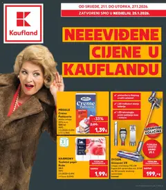 Pregled letka Neevidene cijene trgovine Kaufland vrijedi od 21.01.2026