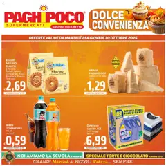Anteprima dell'opuscolo Attuale volantino dal negozio Paghi Poco valido da 21/10/2025