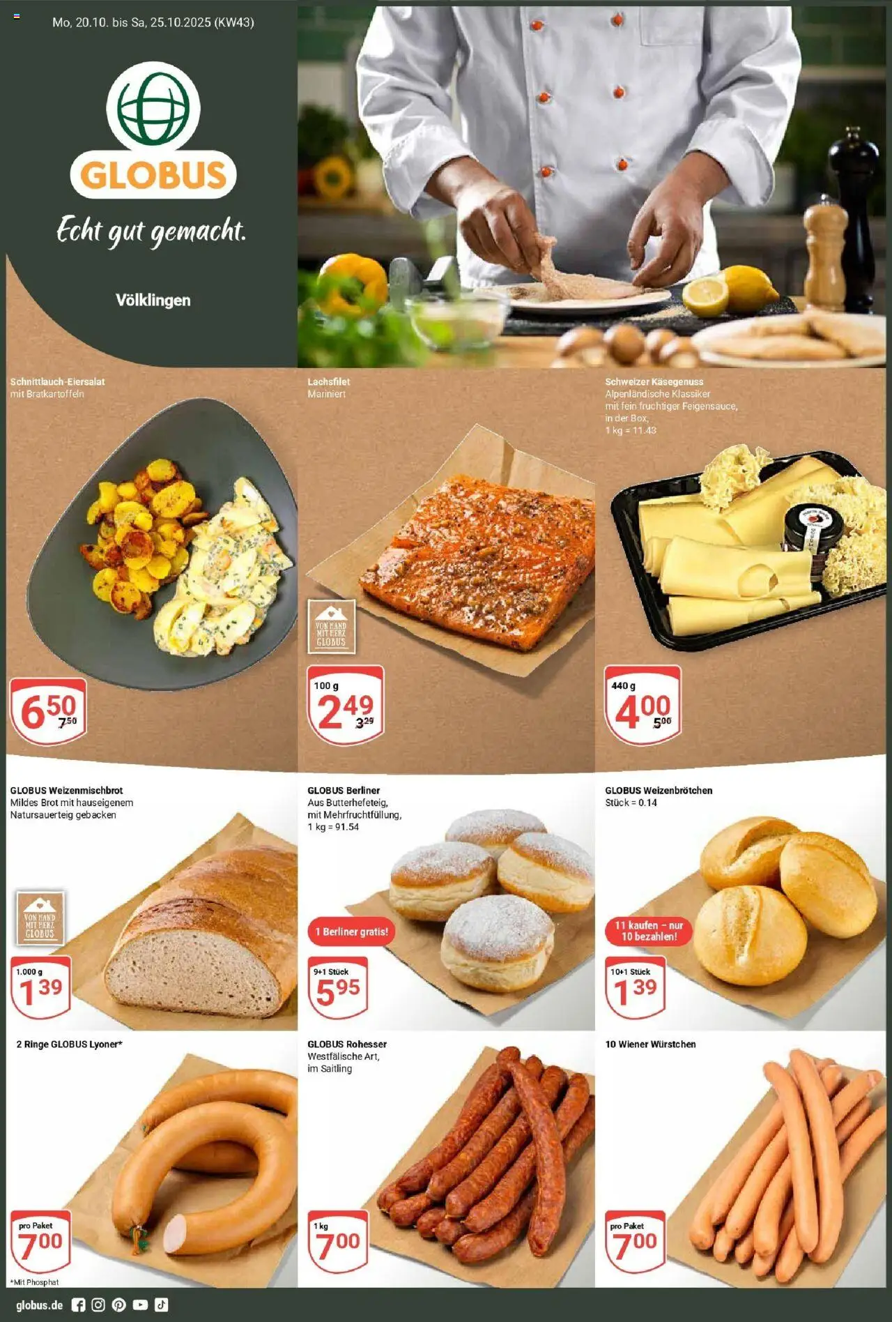 Globus Prospekt ab Montag 19.10.2025 > Prospekt Völklingen	