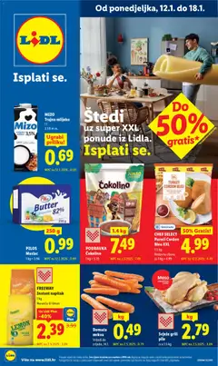 Pregled letka Katalog trgovine Lidl vrijedi od 12.01.2026