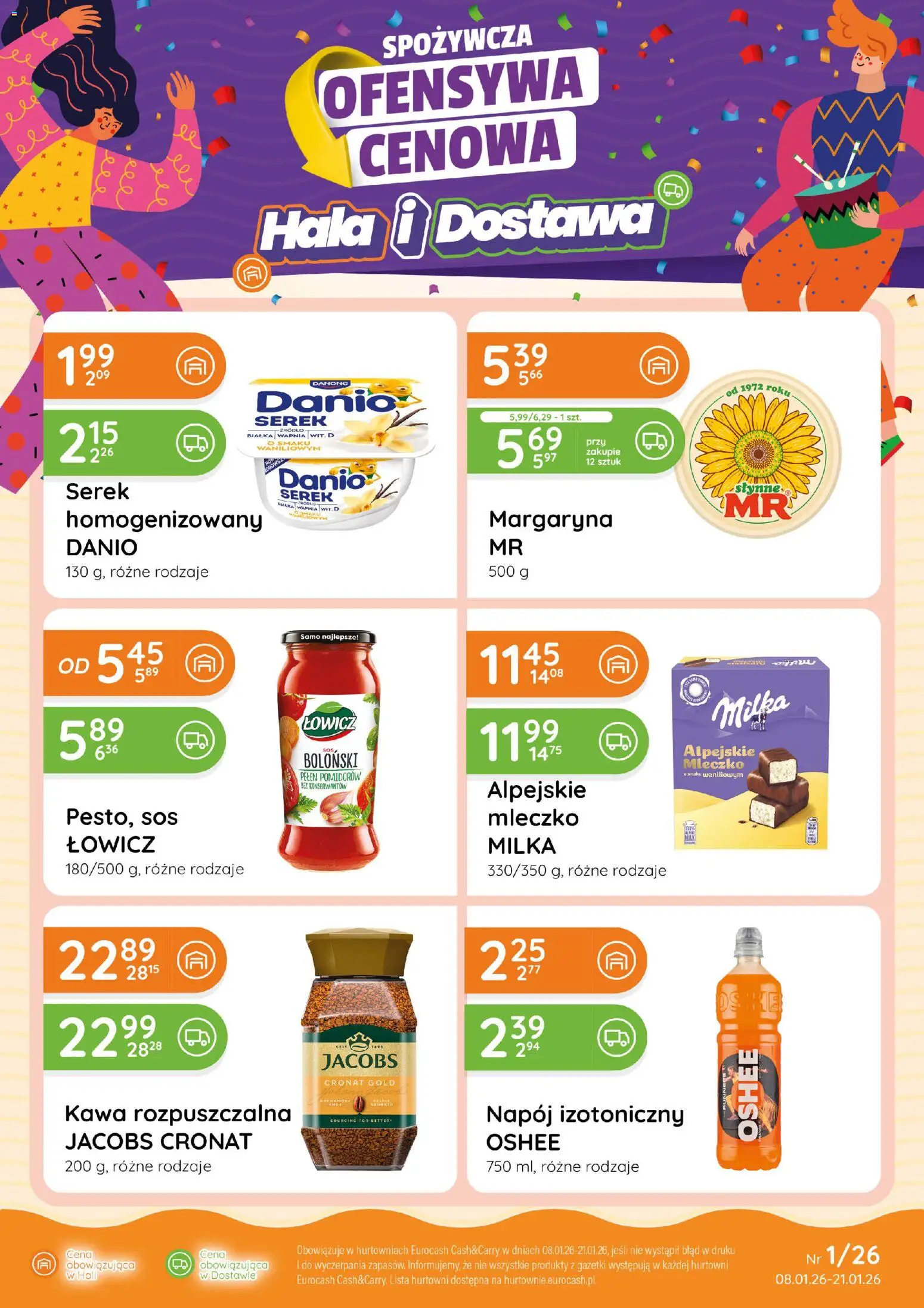 Pogląd gazetki "Ofensywa Spożywcza" ze sklepu Eurocash ważnej od 08.01.2026