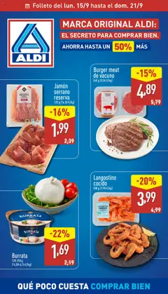 Vista previa del folleto de la tienda Aldi válido desde el 15/09/2025 