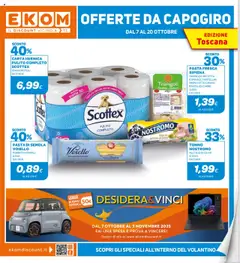 Anteprima dell'opuscolo Volantino Toscana dal negozio Ekom valido da 07/10/2025