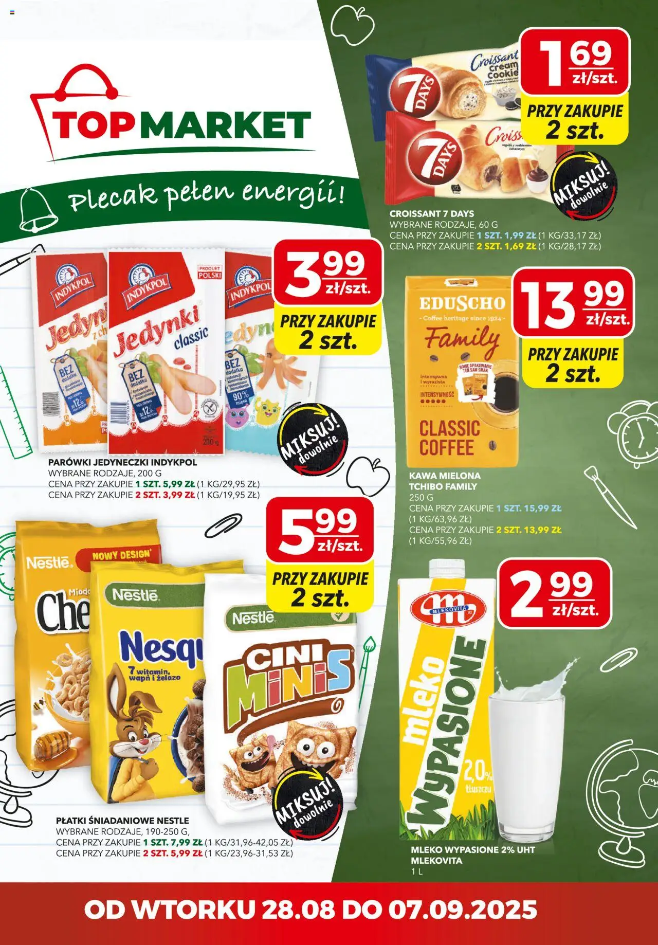Top Market Gazetka od 28.08.2025 - Nowa Gazetka - Numer strony 1