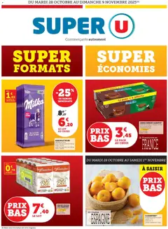 Prévisualisation de Super formats Super économies du magasin Super U formulaire valide 28/10/2025
