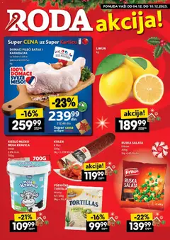 Pregled Roda kataloga - važi od 04.12.2025