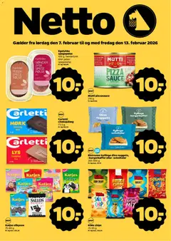 Eksempel på tilbudsavis Tilbudsavis fra butik Netto gyldig fra 07/02/2026