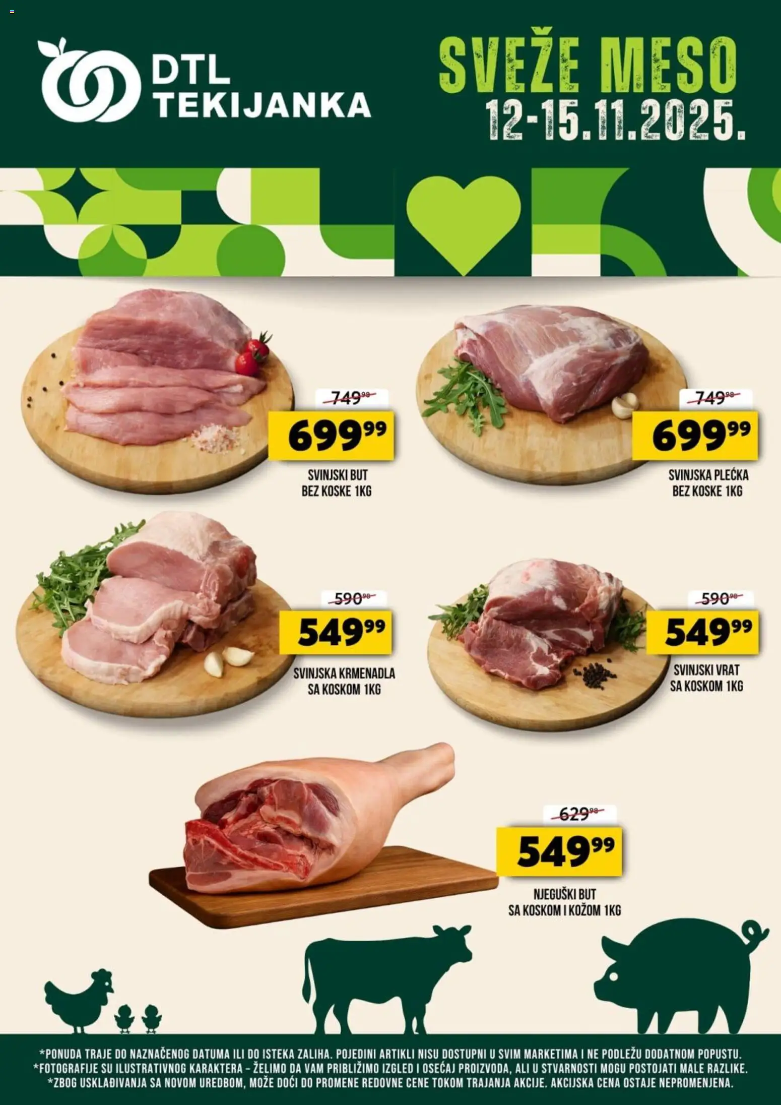 Pregled Tekijanka kataloga - važi od 12.11.2025