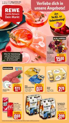 Vorschau von dem Prospekt des Geschäftes Rewe, gültig ab dem 09.02.2026