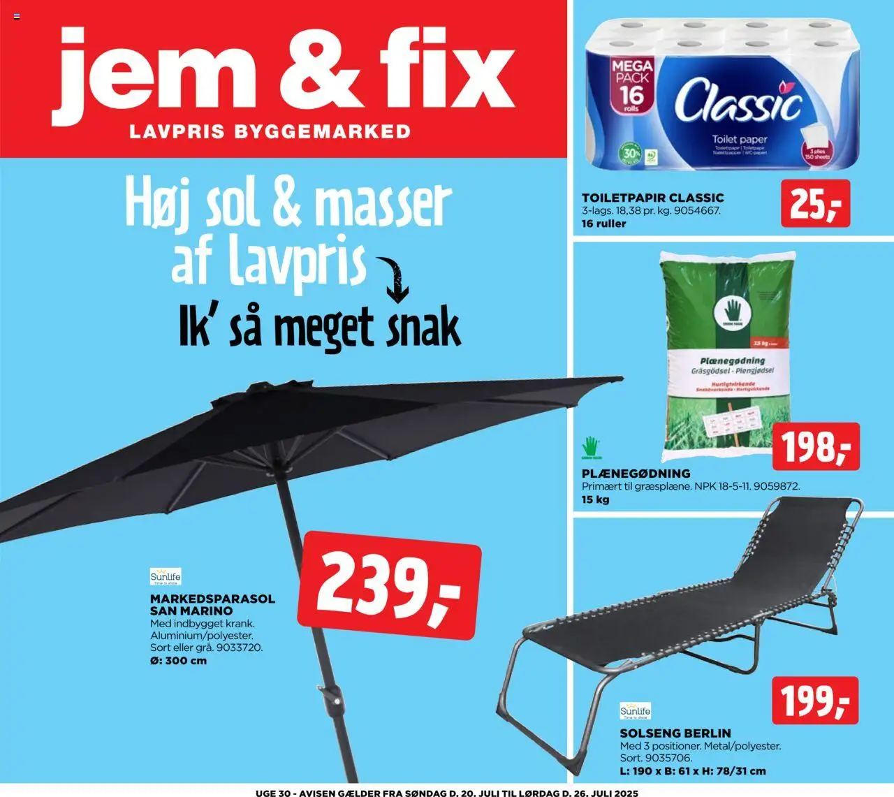 Jem & fix tilbudsavis gyldig fra 20/07/2025 - side 1