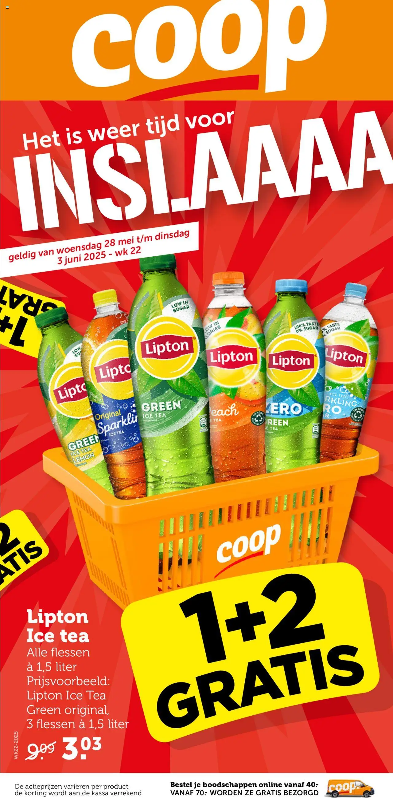 Coop shop Folder week 22 geldig vanaf 28-05-2025 - Paginanummer 1 - Ice Tea