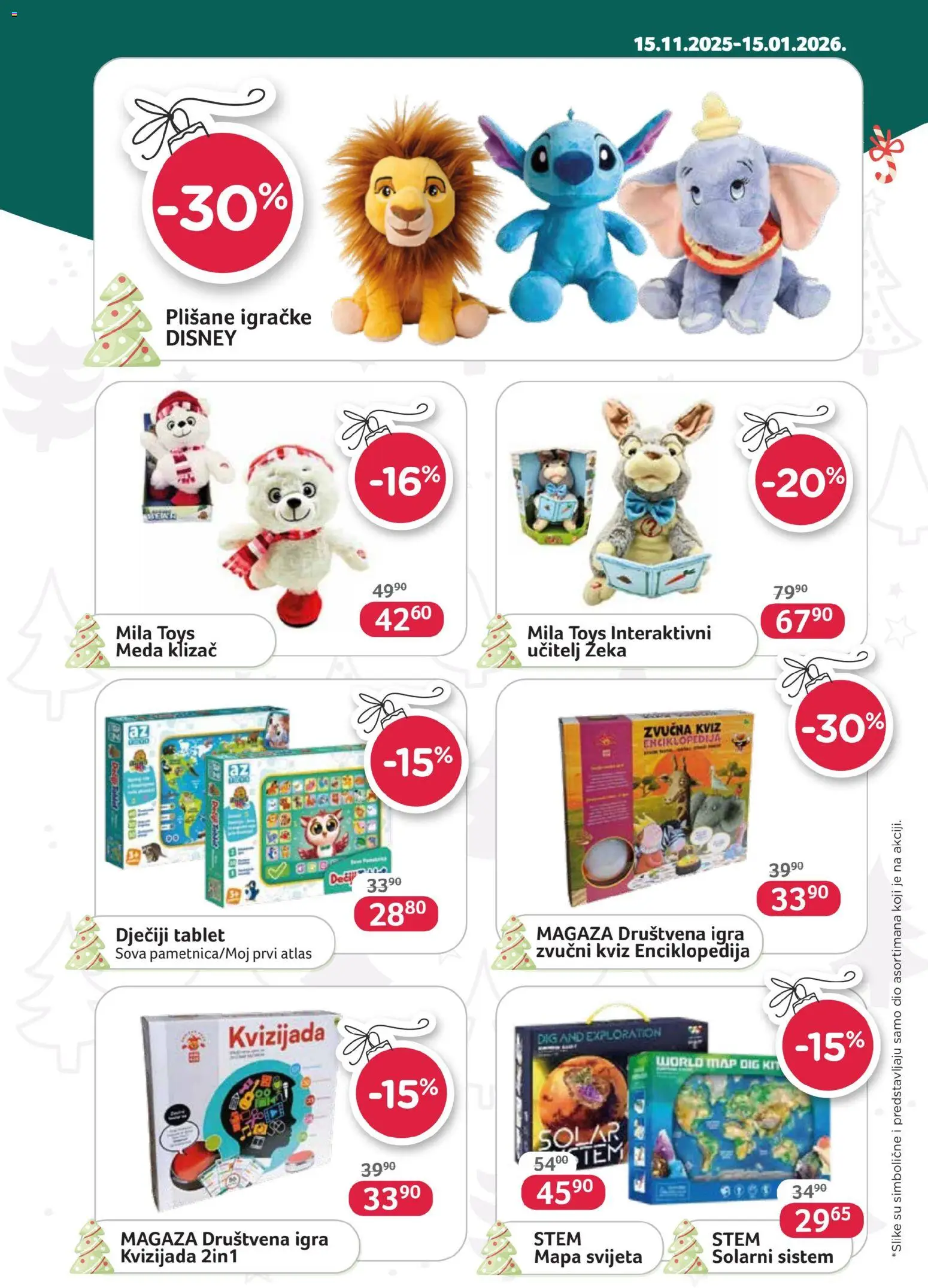 Pregled letka Mjesto gdje žive sve igračke trgovine AKSA vrijedi od 2025.11.15