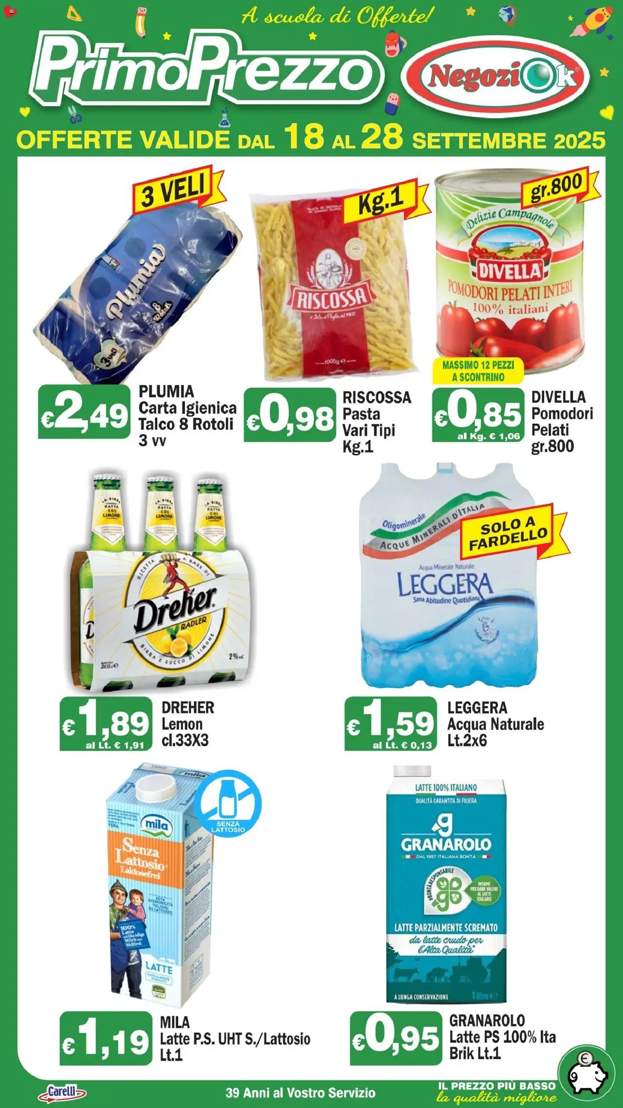 Volantino Primo Prezzo valido da 18/09/2025 numero di pagina 1