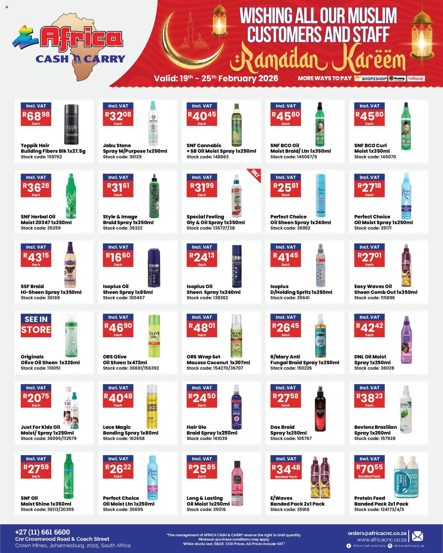 Preview of Africa Cash & Carry flyer valid from 19/02/2026