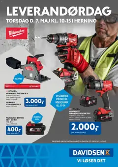 Eksempel på tilbudsavis Davidsen - Leverandørdag Milwaukee Herning fra butik Davidsen gyldig fra 07/05/2026